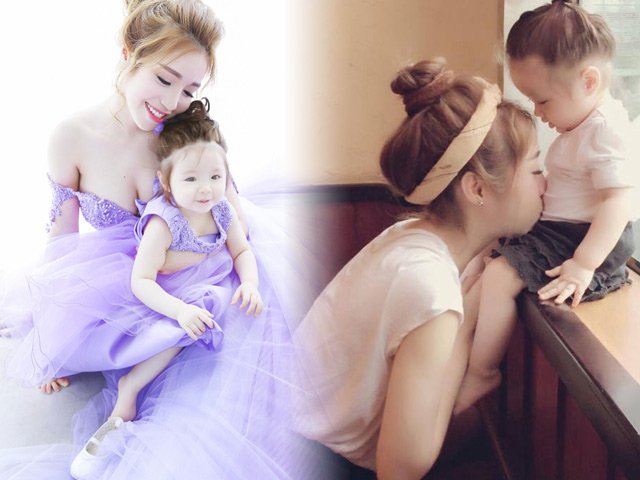 Ngất ngây với thời trang đôi dễ thương của mẹ con Elly Trần
