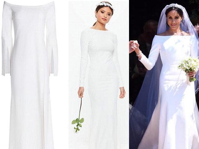 Váy cưới công nương Meghan đã có phiên bản giá chỉ 700 nghìn!